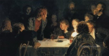 la reunión revolucionaria 1883 Ilya Repin Pinturas al óleo